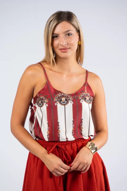 Top Cleopatra Burgundy