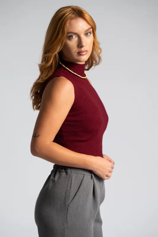 Top Half Turtleneck Rib