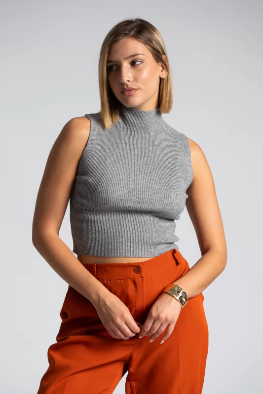 Top Half Turtleneck Rib