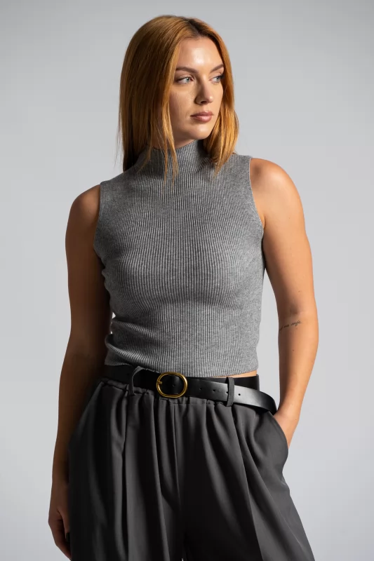 Top Half Turtleneck Rib