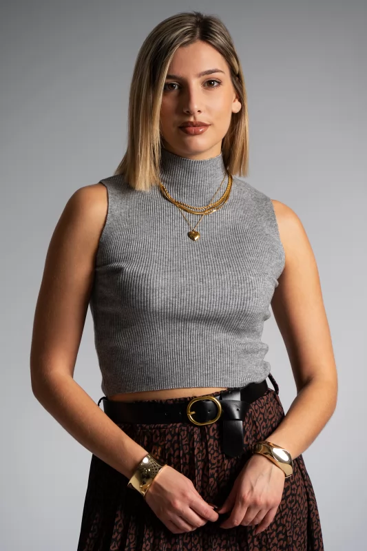 Top Half Turtleneck Rib