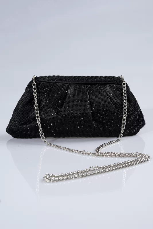 Clutch Bag With Rhinstones