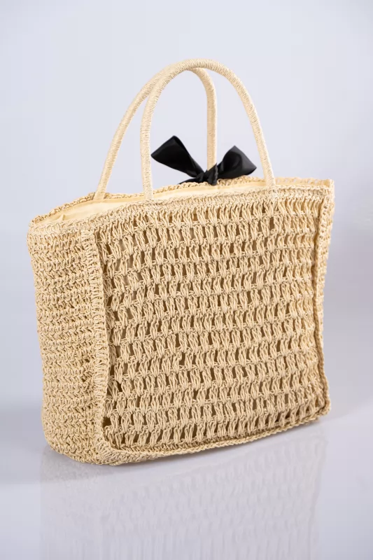 Bag Straw Beige