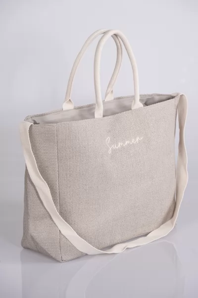 Straw bag Summer Grey