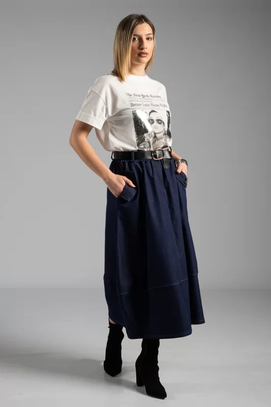 Jean Skirt Midi