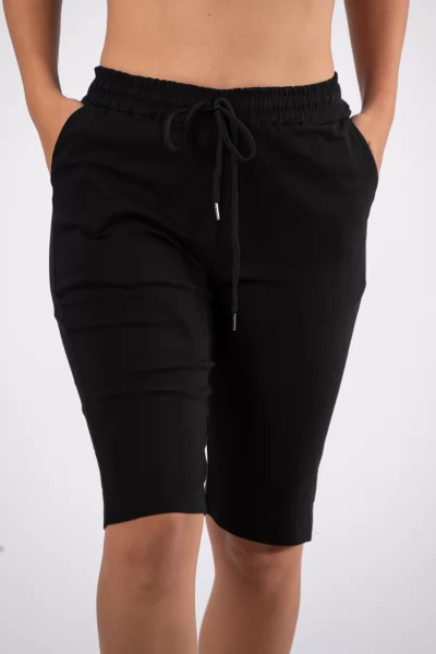 Bermuda Shorts Elastic Black