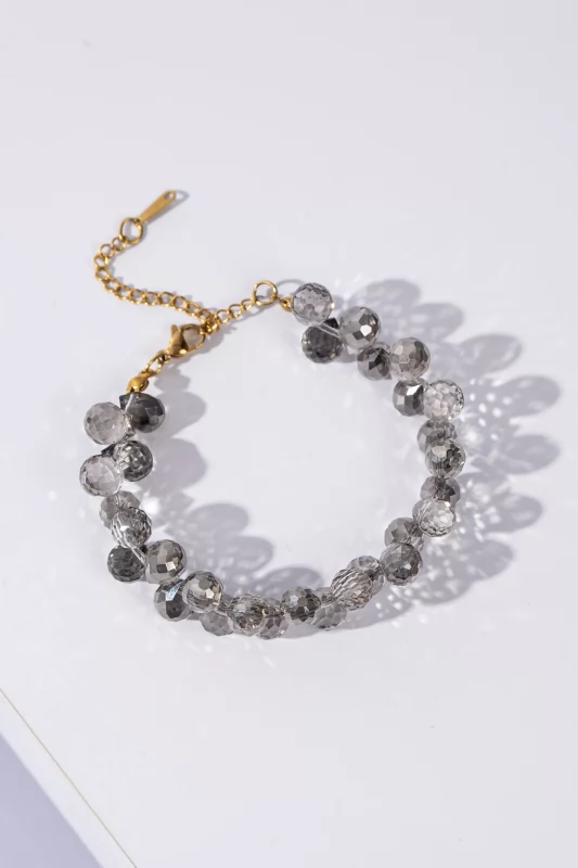 Bracelet Crystals Silver-grey