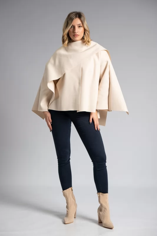 Cape Style Cardigan Layer