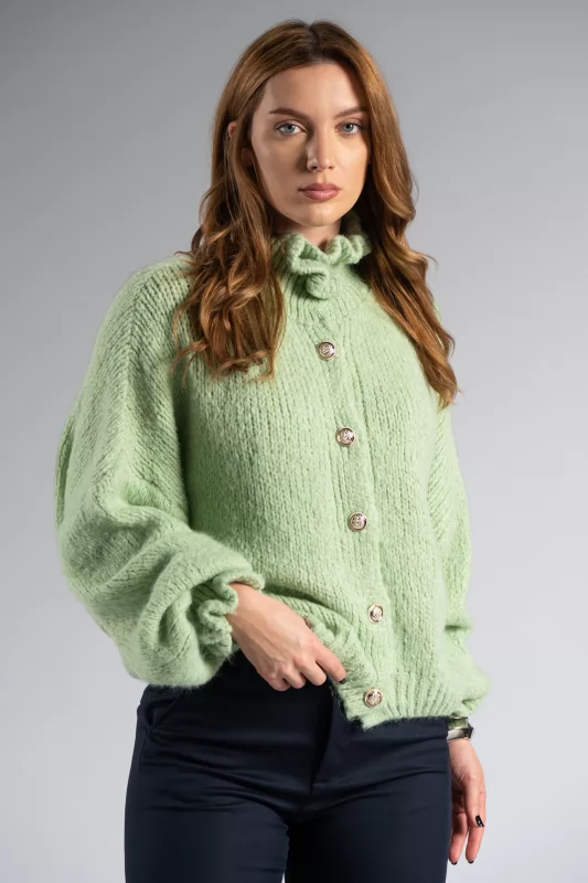 Cardigan Knitted Volan