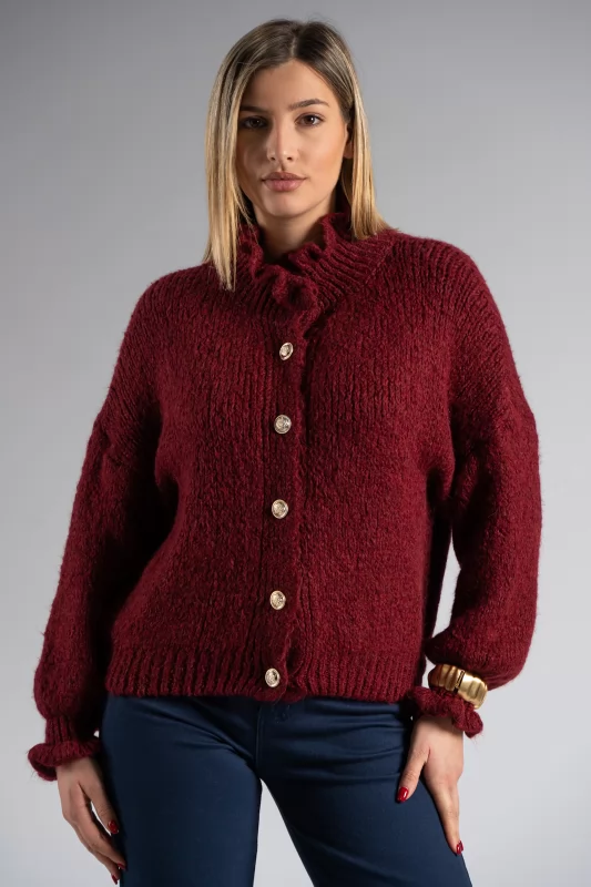 Cardigan Knitted Volan