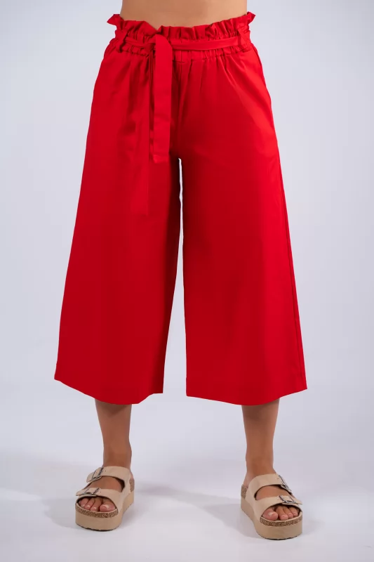 Zupe Culotte Paperbag Red