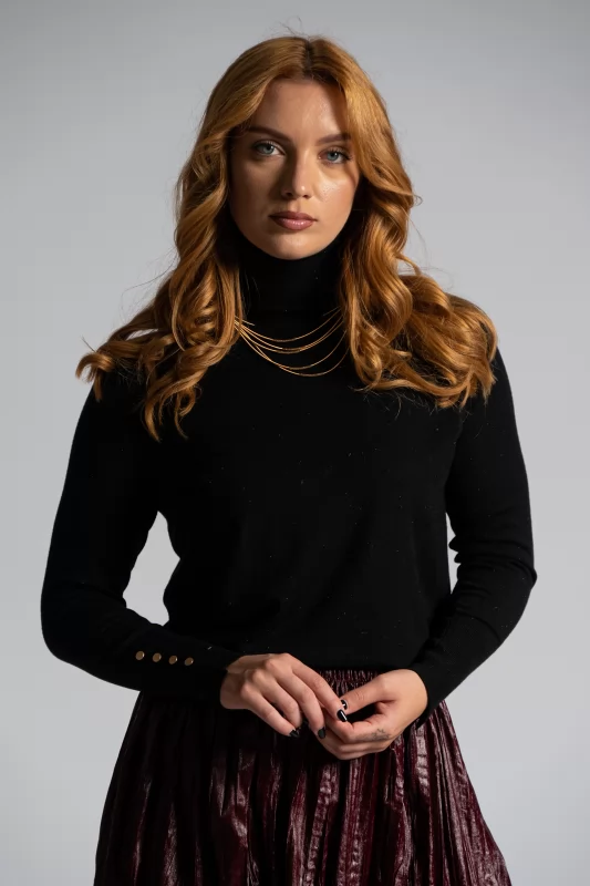 Turtleneck Thin Gold Thread