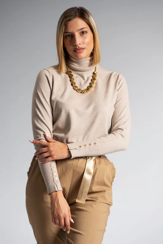 Turtleneck Thin Gold Thread