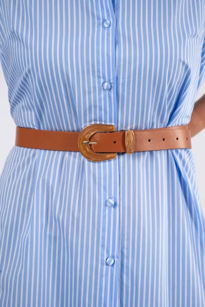  Belt Leatherette Tocas  Tan