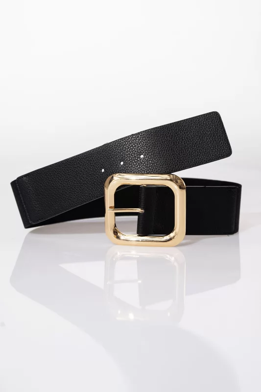 Elastic Belt Square Toka Black