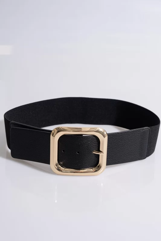 Elastic Belt Square Toka Black